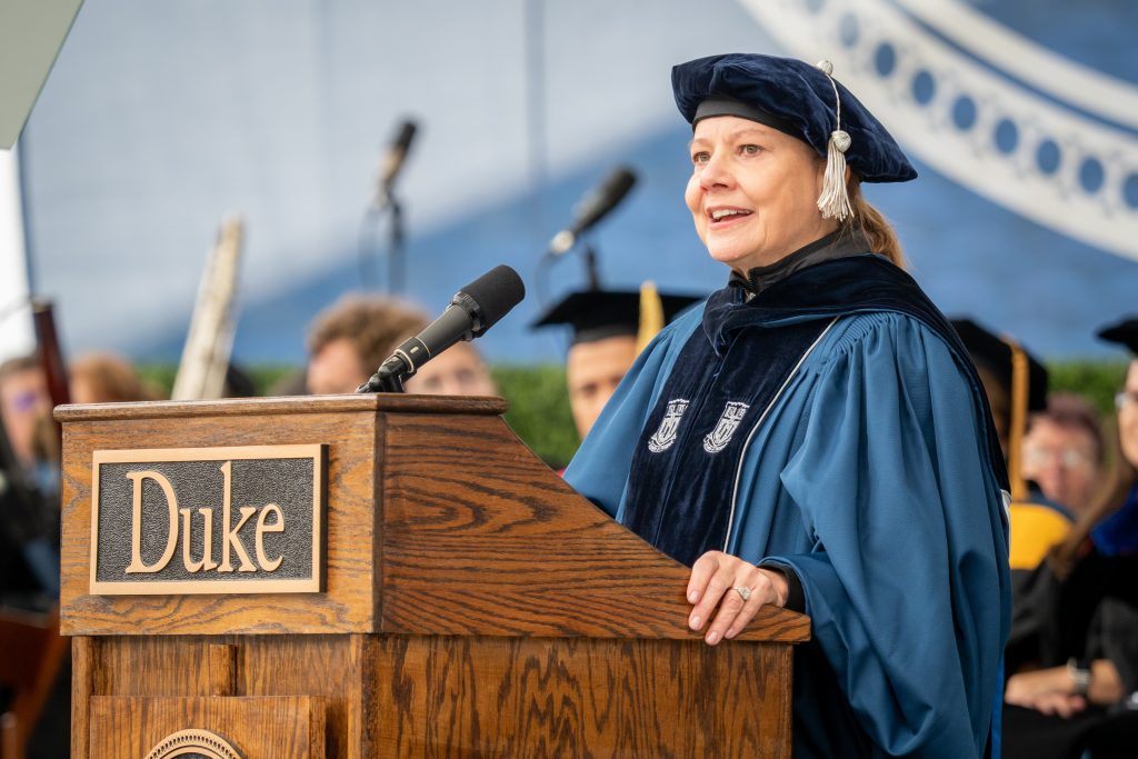 Mary Barra delivers the commencement keynote